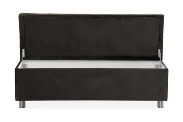 Sängynpäätyarkku Rebeca 140 cm - Musta - Huonekalut - Sänky - Sängyn lisävarusteet & sängynpäädyt - Makuuhuoneen säilytys - Sängynpäätylaatikko