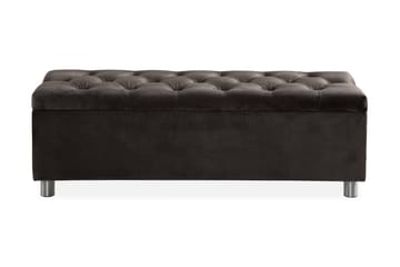 Sängynpäätyarkku Rebeca 140 cm - Musta - Huonekalut - Sänky - Sängyn lisävarusteet & sängynpäädyt - Makuuhuoneen säilytys - Sängynpäätylaatikko