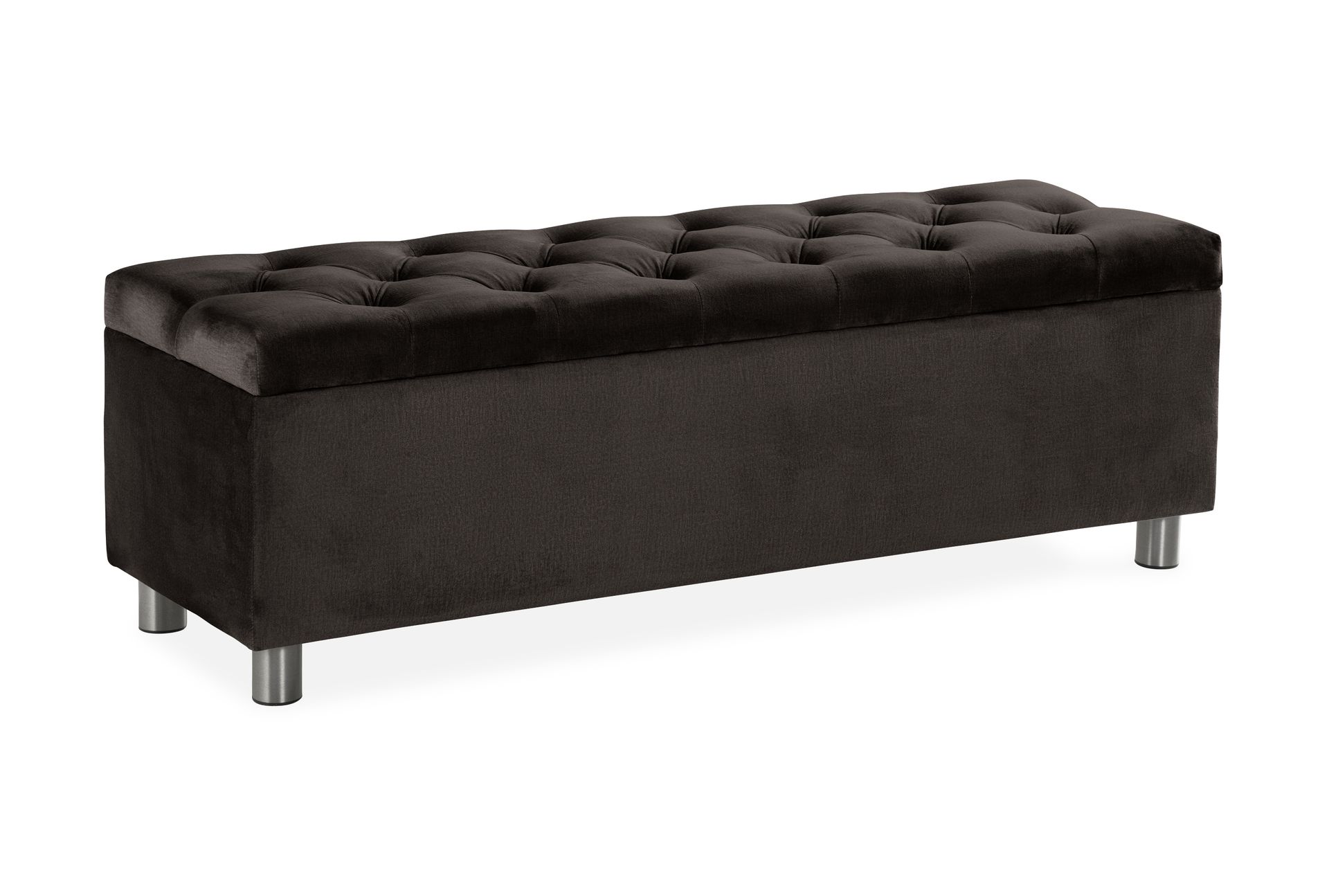 Sängynpäätyarkku Rebeca 140 cm - Musta - Huonekalut - Sänky - Sängyn lisävarusteet & sängynpäädyt - Makuuhuoneen säilytys - Sängynpäätylaatikko