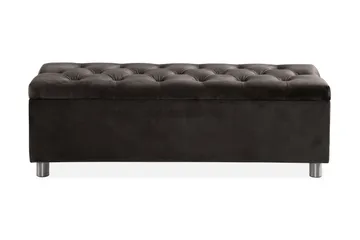 Sängynpäätyarkku Rebeca 140 cm - Musta - Huonekalut - Sänky - Sängyn lisävarusteet & sängynpäädyt - Makuuhuoneen säilytys - Sängynpäätylaatikko