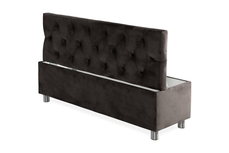 Sängynpäätyarkku Rebeca 140 cm - Musta - Huonekalut - Sänky - Sängyn lisävarusteet & sängynpäädyt - Makuuhuoneen säilytys - Sängynpäätylaatikko