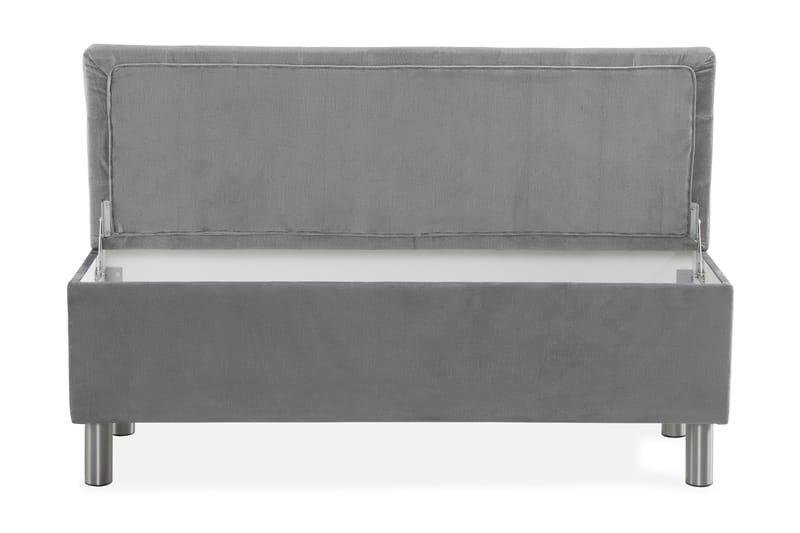 Sängynpäätyarkku Rebeca 140 cm Neliö - Harmaa - Huonekalut - Sänky - Sängyn lisävarusteet & sängynpäädyt - Makuuhuoneen säilytys - Sängynpäätylaatikko