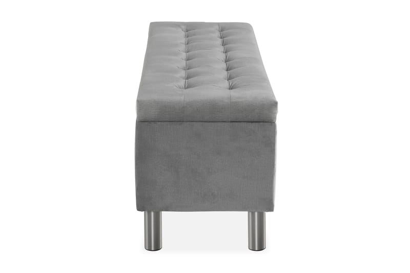 Sängynpäätyarkku Rebeca 140 cm Neliö - Harmaa - Huonekalut - Sänky - Sängyn lisävarusteet & sängynpäädyt - Makuuhuoneen säilytys - Sängynpäätylaatikko