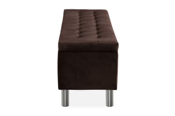 Sängynpäätyarkku Rebeca 140 cm Neliö - Ruskea - Huonekalut - Sänky - Sängyn lisävarusteet & sängynpäädyt - Makuuhuoneen säilytys - Sängynpäätylaatikko