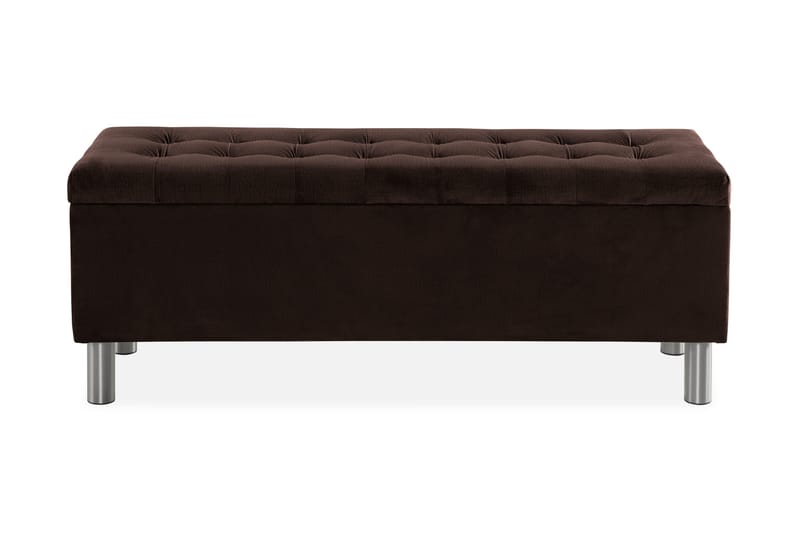 Sängynpäätyarkku Rebeca 140 cm Neliö - Ruskea - Huonekalut - Sänky - Sängyn lisävarusteet & sängynpäädyt - Makuuhuoneen säilytys - Sängynpäätylaatikko