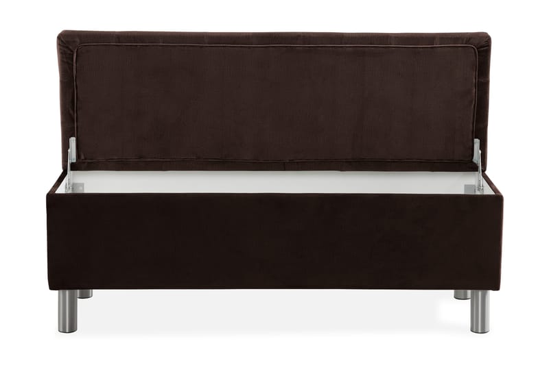 Sängynpäätyarkku Rebeca 140 cm Neliö - Ruskea - Huonekalut - Sänky - Sängyn lisävarusteet & sängynp äädyt - Makuuhuoneen säilytys - Sängynpäätylaatikko