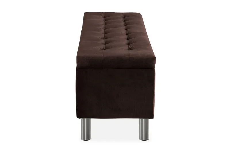 Sängynpäätyarkku Rebeca 140 cm Neliö - Ruskea - Huonekalut - Sänky - Sängyn lisävarusteet & sängynpäädyt - Makuuhuoneen säilytys - Sängynpäätylaatikko