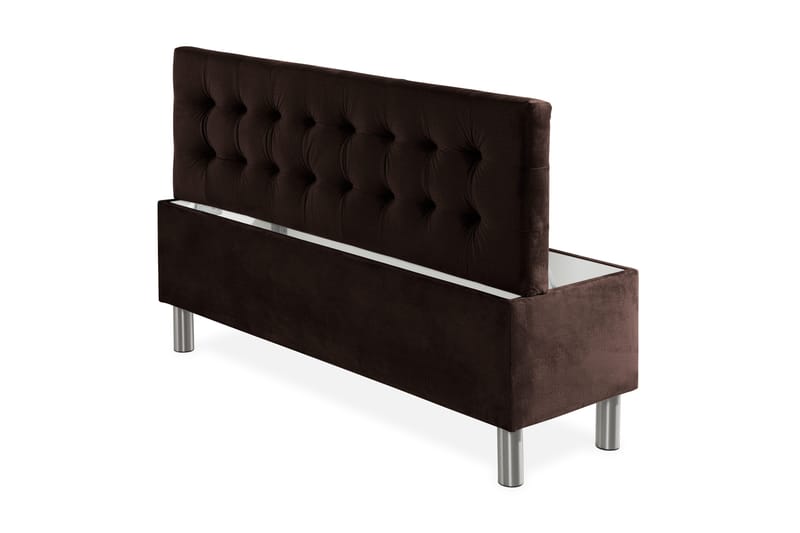 Sängynpäätyarkku Rebeca 140 cm Neliö - Ruskea - Huonekalut - Sänky - Sängyn lisävarusteet & sängynpäädyt - Makuuhuoneen säilytys - Sängynpäätylaatikko