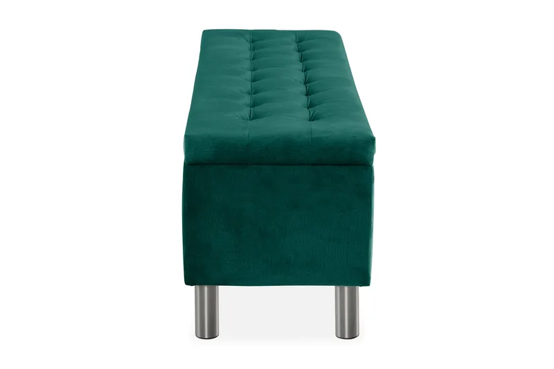 Sängynpäätyarkku Rebeca 140 cm Neliö - Vihreä - Huonekalut - Sänky - Sängyn lisävarusteet & sängynpäädyt - Makuuhuoneen säilytys - Sängynpäätylaatikko