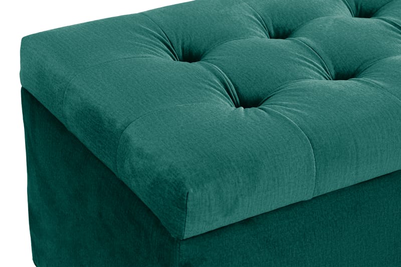 Sängynpäätyarkku Rebeca 140 cm Neliö - Vihreä - Huonekalut - Sänky - Sängyn lisävarusteet & sängynpäädyt - Makuuhuoneen säilytys - Sängynpäätylaatikko