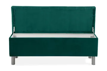Sängynpäätyarkku Rebeca 140 cm Neliö - Vihreä - Huonekalut - Sänky - Sängyn lisävarusteet & sängynpäädyt - Makuuhuoneen säilytys - Sängynpäätylaatikko