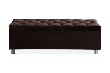 Sängynpäätyarkku Rebeca 140 cm - Ruskea - Huonekalut - Sänky - Sängyn lisävarusteet & sängynpäädyt - Makuuhuoneen säilytys - Sängynpäätylaatikko