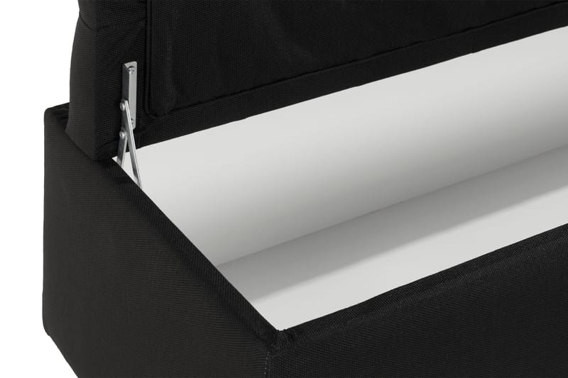 Sängynpäätyarkku Rebeca 140 cm Ruutu - Musta - Huonekalut - Sänky - Sängyn lisävarusteet & sängynpäädyt - Makuuhuoneen säilytys - Sängynpäätylaatikko