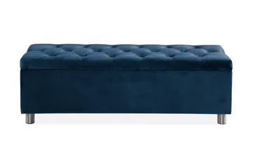 Sängynpäätyarkku Rebeca 140 cm - Sininen - Huonekalut - Sänky - Sängyn lisävarusteet & sängynpäädyt - Makuuhuoneen säilytys - Sängynpäätylaatikko