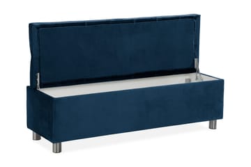 Sängynpäätyarkku Rebeca 140 cm - Sininen - Huonekalut - Sänky - Sängyn lisävarusteet & sängynpäädyt - Makuuhuoneen säilytys - Sängynpäätylaatikko