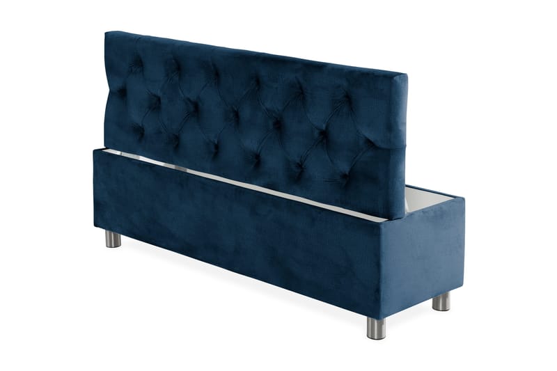 Sängynpäätyarkku Rebeca 140 cm - Sininen - Huonekalut - Sänky - Sängyn lisävarusteet & sängynpäädyt - Makuuhuoneen säilytys - Sängynpäätylaatikko