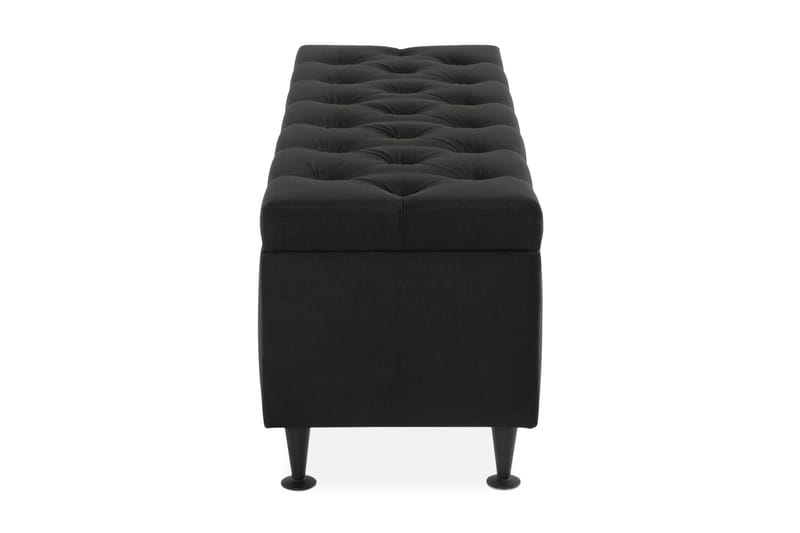 Sängynpäätyarkku Rebeca 140 cm Topattu - Musta - Huonekalut - Sänky - Sängyn lisävarusteet & sängynpäädyt - Makuuhuoneen säilytys - Sängynpäätylaatikko