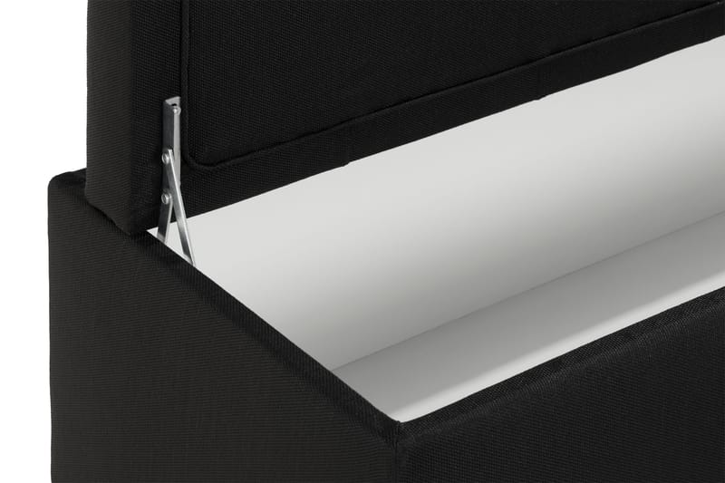 Sängynpäätyarkku Rebeca 140 cm Topattu - Musta - Huonekalut - Sänky - Sängyn lisävarusteet & sängynpäädyt - Makuuhuoneen säilytys - Sängynpäätylaatikko