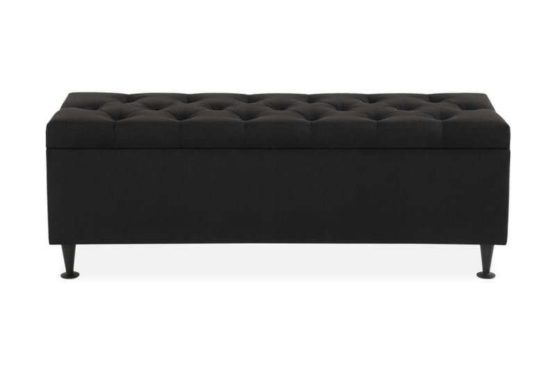 Sängynpäätyarkku Rebeca 140 cm Topattu - Musta - Huonekalut - Sänky - Sängyn lisävarusteet & sängynpäädyt - Makuuhuoneen säilytys - Sängynpäätylaatikko