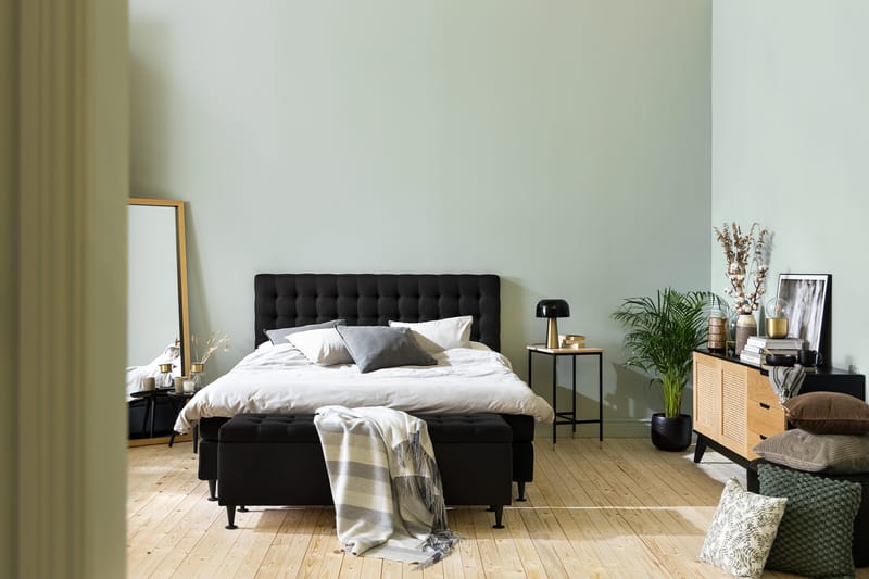 Sängynpäätyarkku Rebeca 140 cm Topattu - Musta - Huonekalut - Sänky - Sängyn lisävarusteet & sängynpäädyt - Makuuhuoneen säilytys - Sängynpäätylaatikko