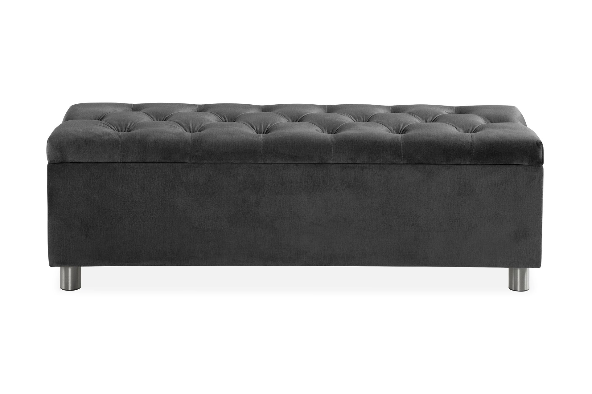 Sängynpäätyarkku Rebeca 140 cm - Tummanharmaa - Huonekalut - Sänky - Sängyn lisävarusteet & sängynpäädyt - Makuuhuoneen säilytys - Sängynpäätylaatikko