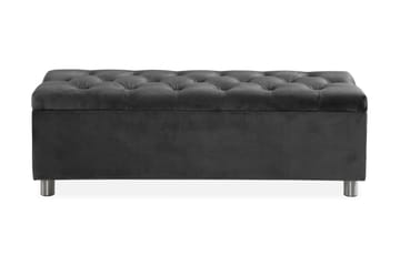 Sängynpäätyarkku Rebeca 140 cm - Tummanharmaa - Huonekalut - Sänky - Sängyn lisävarusteet & sängynpäädyt - Makuuhuoneen säilytys - Sängynpäätylaatikko