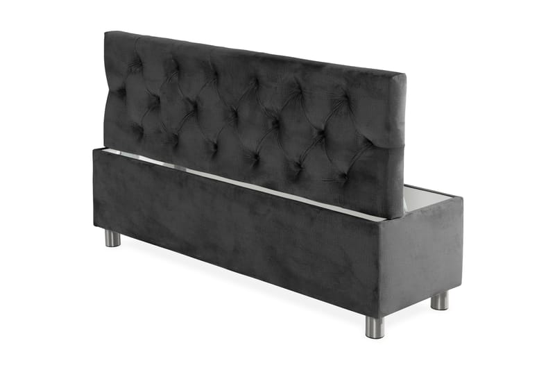 Sängynpäätyarkku Rebeca 140 cm - Tummanharmaa - Huonekalut - Sänky - Sängyn lisävarusteet & sängynpäädyt - Makuuhuoneen säilytys - Sängynpäätylaatikko