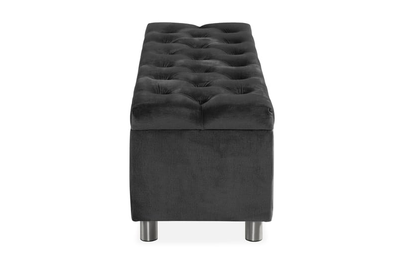 Sängynpäätyarkku Rebeca 140 cm - Tummanharmaa - Huonekalut - Sänky - Sängyn lisävarusteet & sängynpäädyt - Makuuhuoneen säilytys - Sängynpäätylaatikko