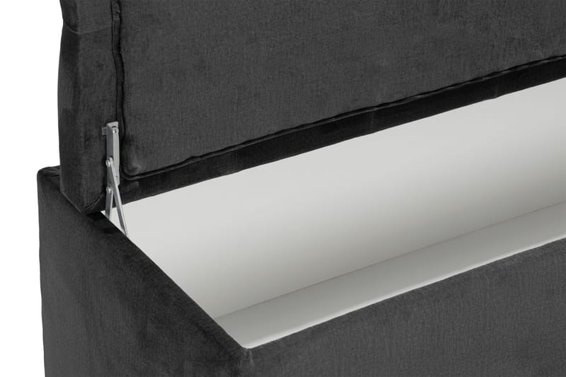 Sängynpäätyarkku Rebeca 140 cm - Tummanharmaa - Huonekalut - Sänky - Sängyn lisävarusteet & sängynpäädyt - Makuuhuoneen säilytys - Sängynpäätylaatikko