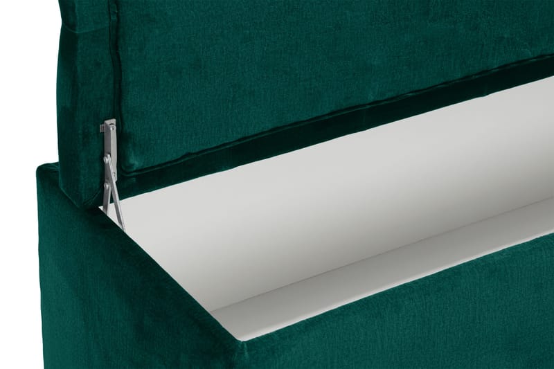 Sängynpäätyarkku Rebeca 140 cm - Vihreä - Huonekalut - Sänky - Sängyn lisävarusteet & sängynpäädyt - Makuuhuoneen säilytys - Sängynpäätylaatikko