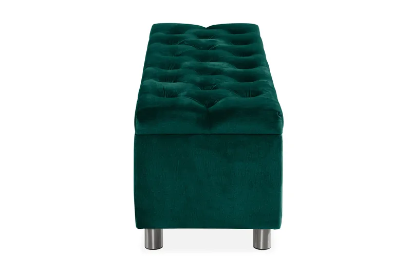 Sängynpäätyarkku Rebeca 140 cm - Vihreä - Huonekalut - Sänky - Sängyn lisävarusteet & sängynpäädyt - Makuuhuoneen säilytys - Sängynpäätylaatikko