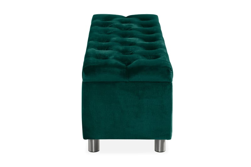 Sängynpäätyarkku Rebeca 140 cm - Vihreä - Huonekalut - Sänky - Sängyn lisävarusteet & sängynpäädyt - Makuuhuoneen säilytys - Sängynpäätylaatikko