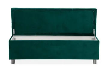 Sängynpäätyarkku Rebeca 140 cm - Vihreä - Huonekalut - Sänky - Sängyn lisävarusteet & sängynpäädyt - Makuuhuoneen säilytys - Sängynpäätylaatikko