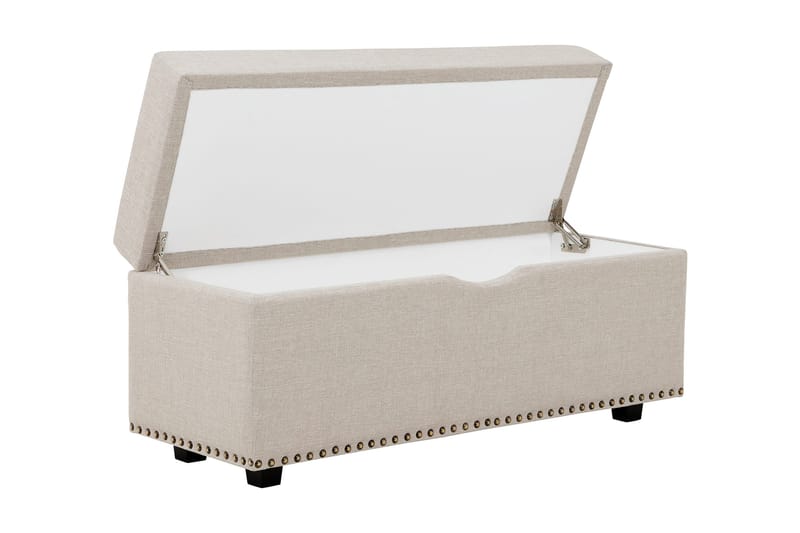 Sängynpäätyarkku Rosalie Beige - Huonekalut - Sänky - Sängyn lisävarusteet & sängynpäädyt - Makuuhuoneen säilytys - Sängynpäätylaatikko