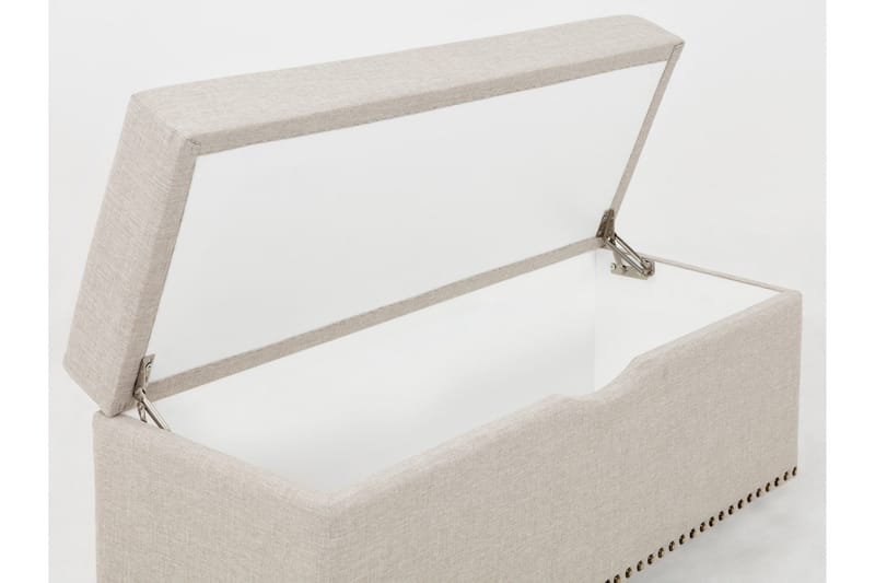 Sängynpäätyarkku Rosalie Beige - Huonekalut - Sänky - Sängyn lisävarusteet & sängynpäädyt - Makuuhuoneen säilytys - Sängynpäätylaatikko