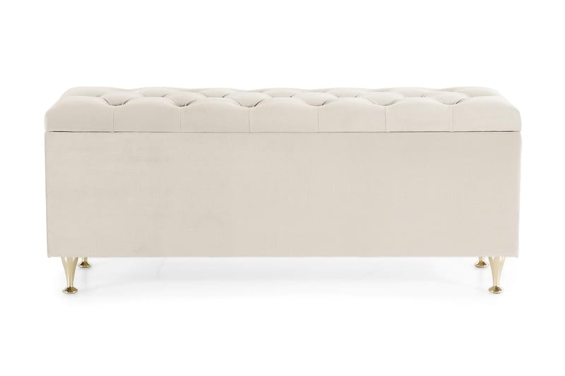 Sängynpäätyarkku Torsö Sametti - Beige - Huonekalut - Sänky - Sängyn lisävarusteet & sängynpäädyt - Makuuhuoneen säilytys - Sängynpäätylaatikko