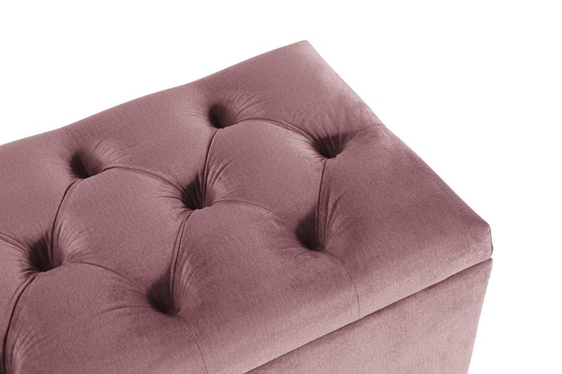 Sängynpäätyarkku Torsö Sametti - Roosa - Huonekalut - Sänky - Sängyn lisävarusteet & sängynpäädyt - Makuuhuoneen säilytys - Sängynpäätylaatikko