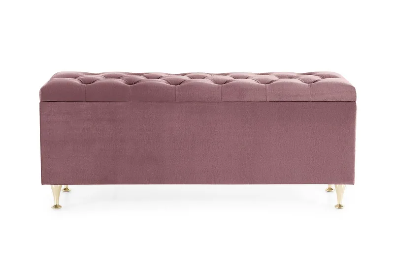 Sängynpäätyarkku Torsö Sametti - Roosa - Huonekalut - Sänky - Sängyn lisävarusteet & sängynpäädyt - Makuuhuoneen säilytys - Sängynpäätylaatikko