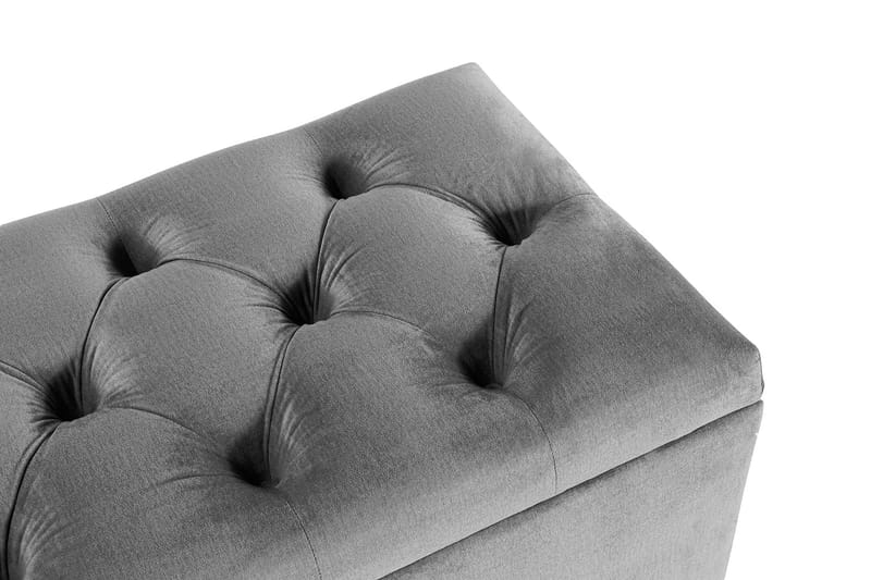 Sängynpäätyarkku Torsö Sametti - Tummanharmaa - Huonekalut - Sänky - Sängyn lisävarusteet & sängynpäädyt - Makuuhuoneen säilytys - Sängynpäätylaatikko