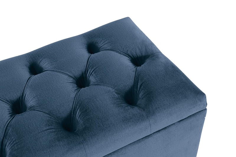 Sängynpäätyarkku Torsö Sametti - Tummansininen - Huonekalut - Sänky - Sängyn lisävarusteet & sängynpäädyt - Makuuhuoneen säilytys - Sängynpäätylaatikko