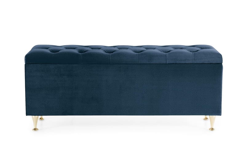 Sängynpäätyarkku Torsö Sametti - Tummansininen - Huonekalut - Sänky - Sängyn lisävarusteet & sängynpäädyt - Makuuhuoneen säilytys - Sängynpäätylaatikko