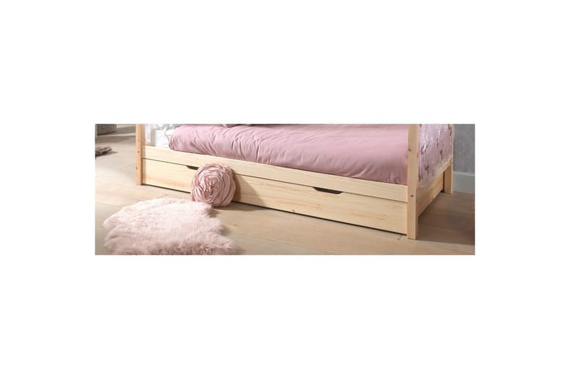 Sänky ilman aitaa ja tekstiilisarja laatikolla Dallas 90x200 cm Luonnollinen - Luonnollinen - Huonekalut - Sänky - Sängyn lisävarusteet & sängynpäädyt - Makuuhuoneen säilytys