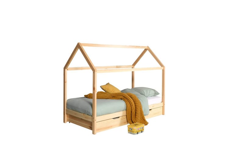 Sänky laatikolla Dallas 90x200 cm Antrasiitti - Antrasiitti - Huonekalut - Sänky - Sängyn lisävarusteet & sängynpäädyt - Makuuhuoneen säilytys