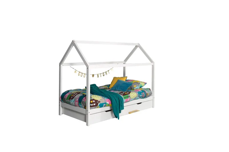 Sänky laatikolla Dallas Valkoinen - Valkoinen - Huonekalut - Sänky - Sängyn lisävarusteet & sängynpäädyt - Makuuhuoneen säilytys