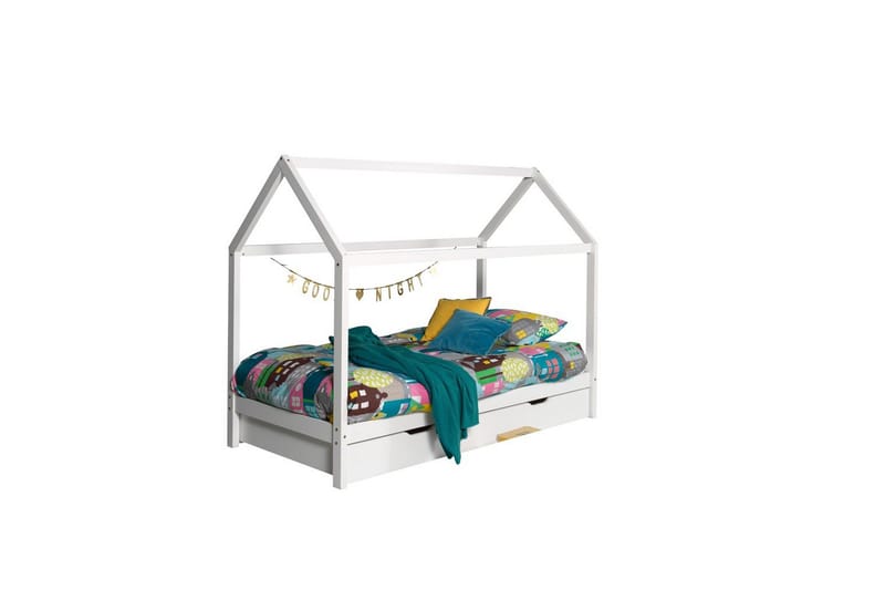 Sänky laatikolla Dallas Valkoinen - Valkoinen - Huonekalut - Sänky - Sängyn lisävarusteet & sängynpäädyt - Makuuhuoneen säilytys