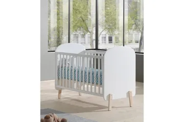 Vauvansänky lipastolla ja vaipanvaihtopäällä, vaatekaappi, kirjahylly Kiddy 2-ovinen - 2-ovinen - Huonekalut - Sänky - Sängyn lisävarusteet & sängynpäädyt - Makuuhuoneen säilytys
