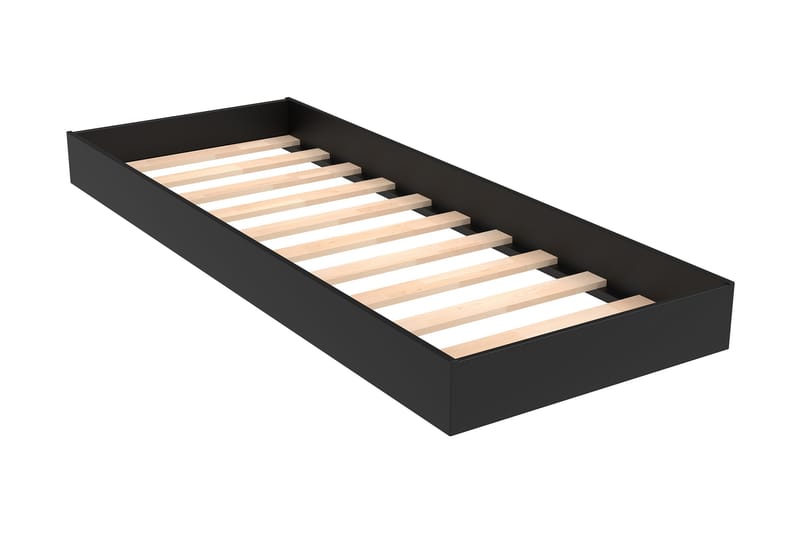 Vuodevaatelaatikko Franz 20x180x75 cm Musta - Kiteen Huonekalut - Huonekalut - Sänky - Sängyn lisävarusteet & sängynpäädyt - Makuuhuoneen säilytys