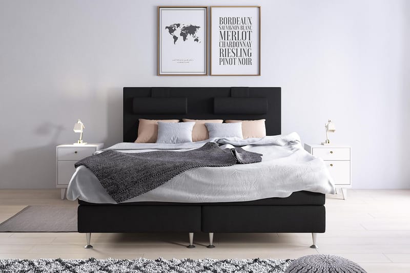 Niskatyyny Meja Suuri 1-pak - Musta - Huonekalut - Sänky - Sängyn lisävarusteet & sängynpäädyt
