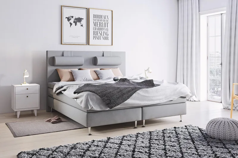 Niskatyyny Meja Suuri 1-pak - Vaaleanharmaa - Huonekalut - Sänky - Sängyn lisävarusteet & sängynpäädyt