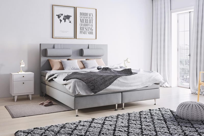 Niskatyyny Meja Suuri 1-pak - Vaaleanharmaa - Huonekalut - Sänky - Sängyn lisävarusteet & sängynpäädyt